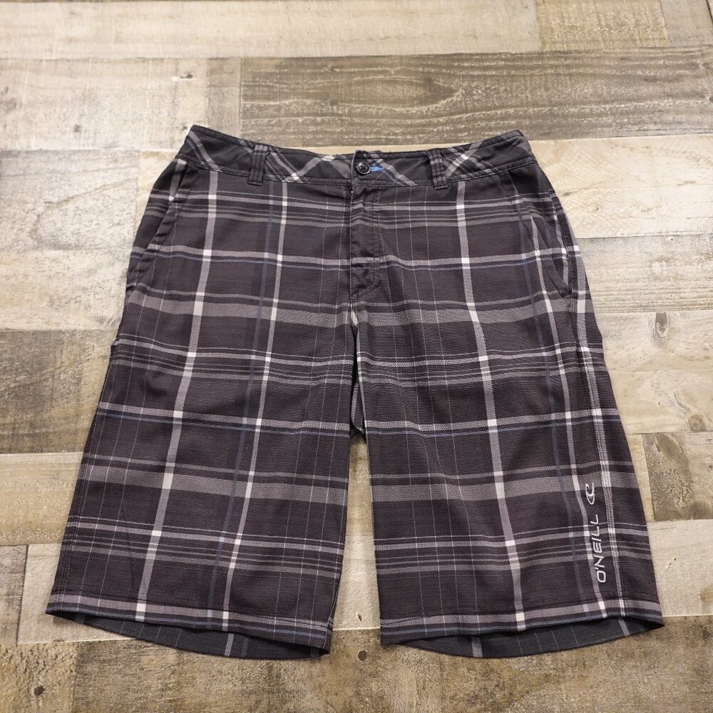 O'neill Strauss Walkshort men's 33 gray plaid